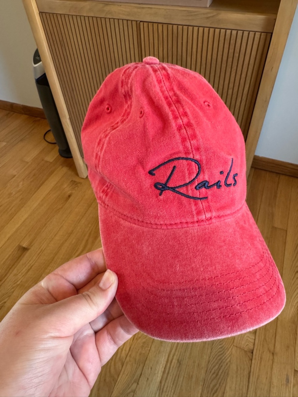 Rails Red Baseball Cap